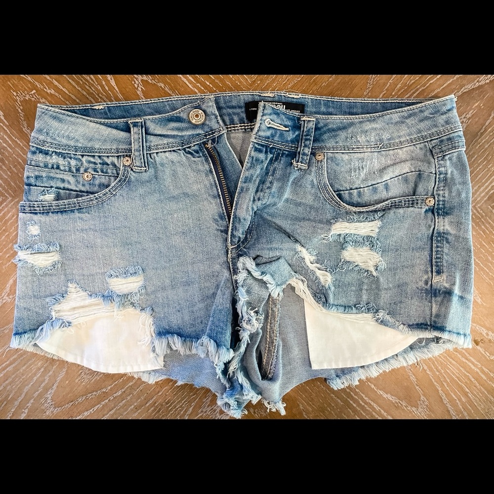 Rewash Distressed Denim Shorts